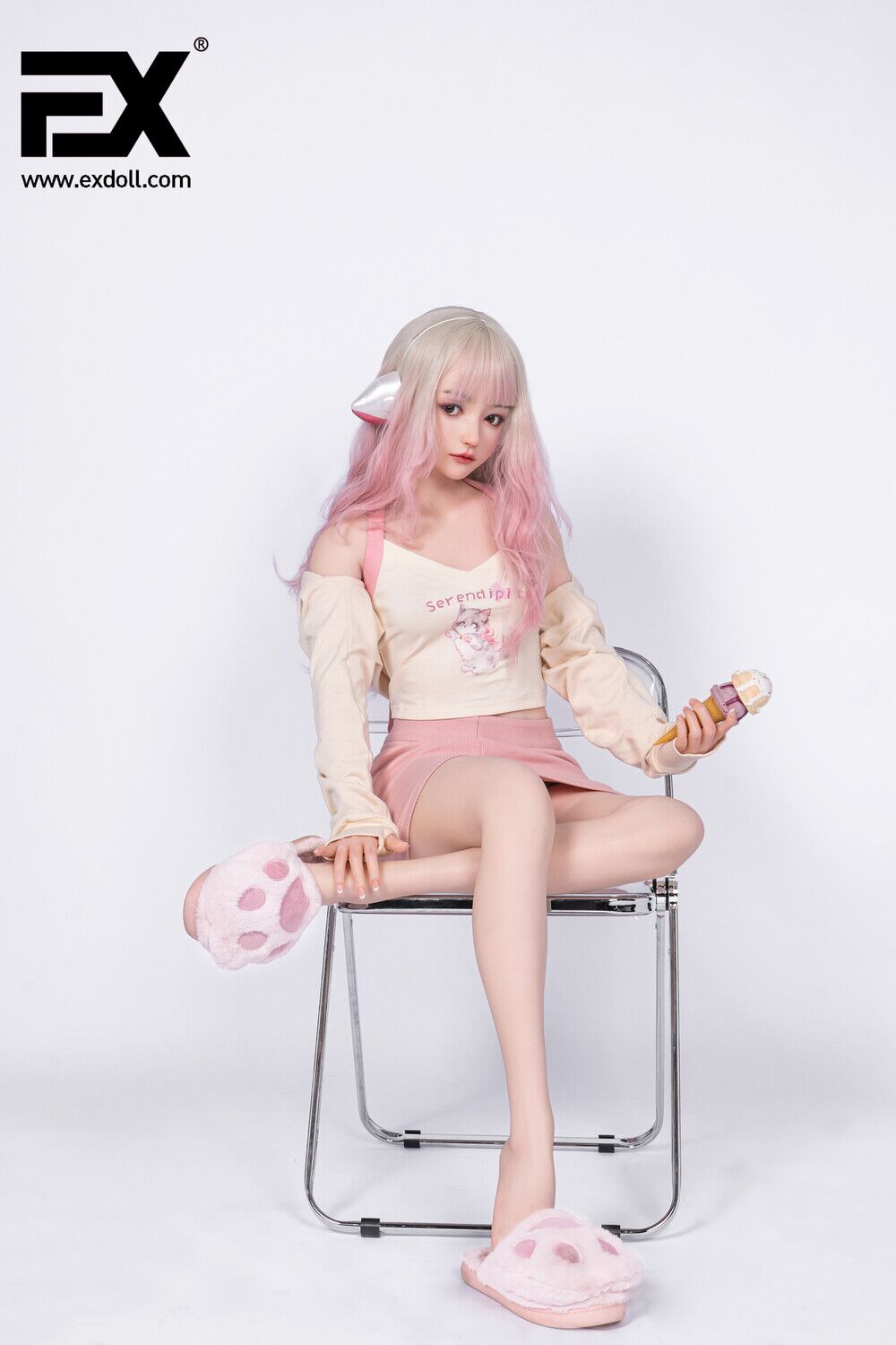 155cm/5ft1 A-cup Silicone Sex Doll – Ruby