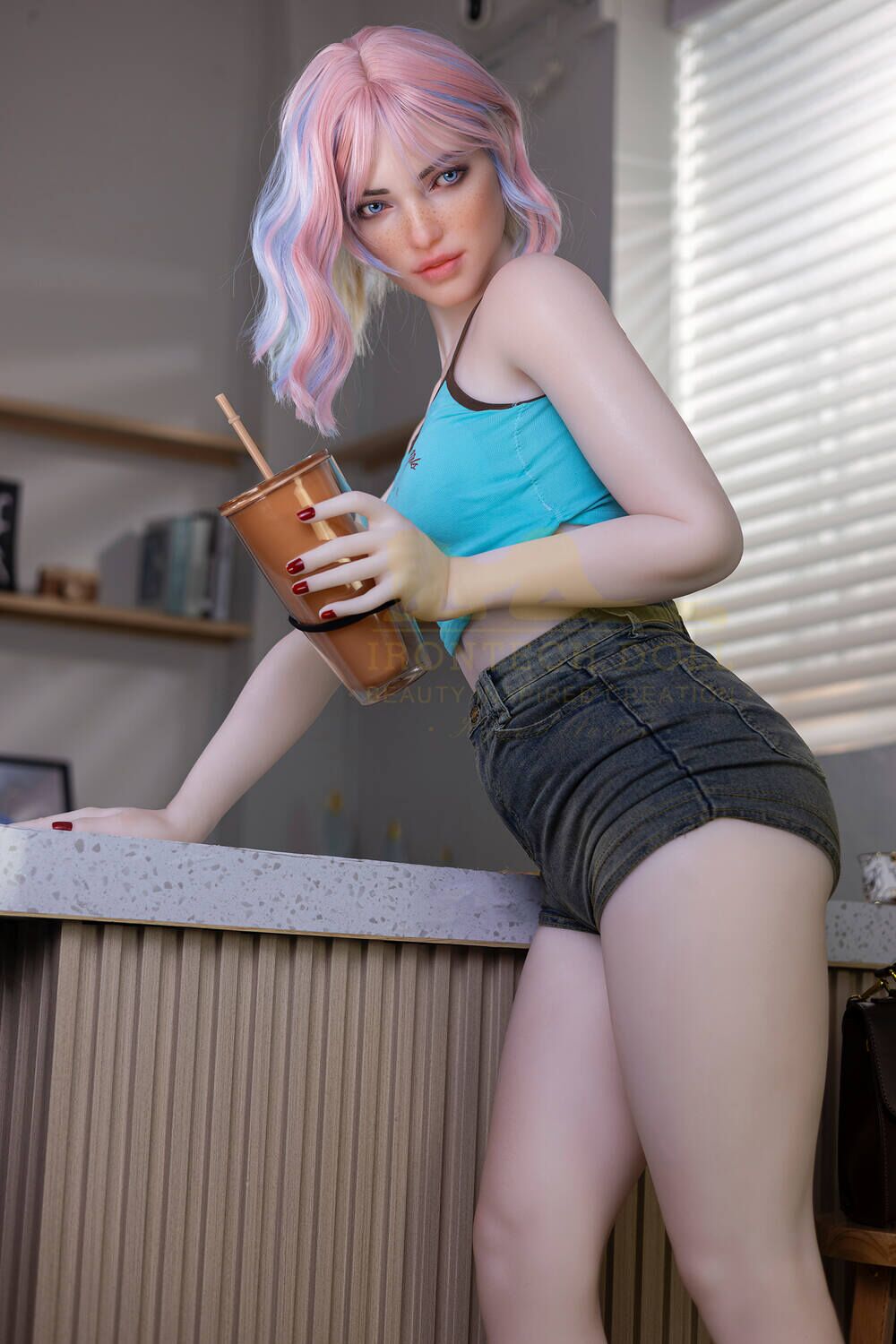 162cm/5ft4 A-cup Silicone Head Sex Doll – Heidi
