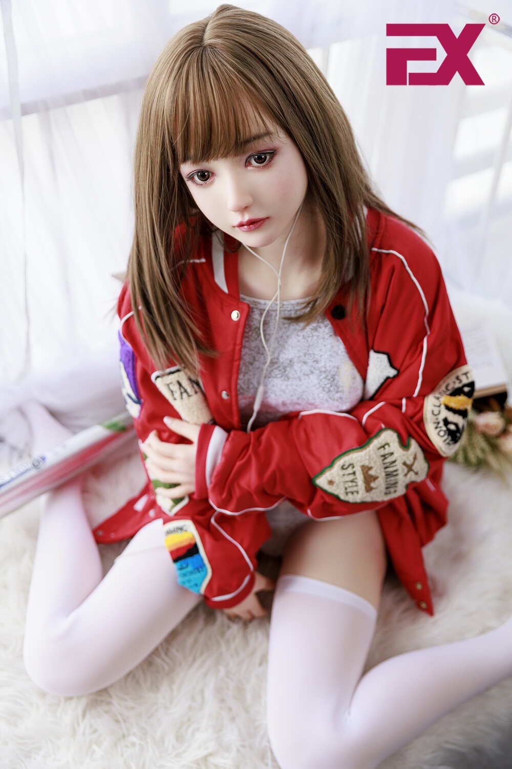 155cm/5ft1 A-cup Silicone Sex Doll – Ruby