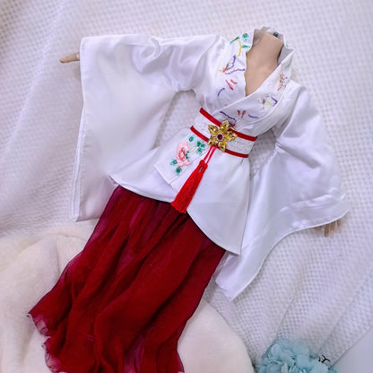 Embroidered Hanfu Dress for Mini Dolls