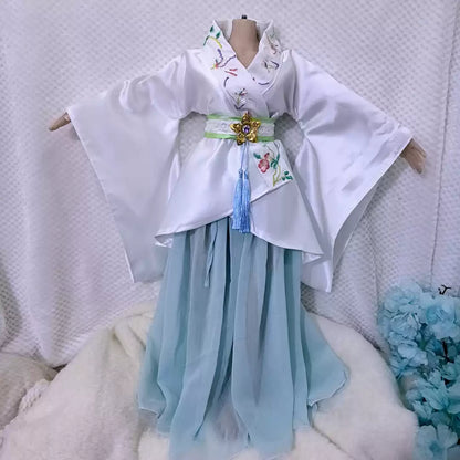 Embroidered Hanfu Dress for Mini Dolls