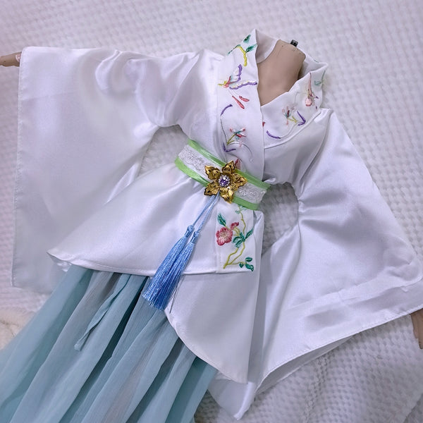 Embroidered Hanfu Dress for Mini Dolls