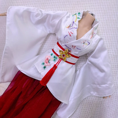 Embroidered Hanfu Dress for Mini Dolls
