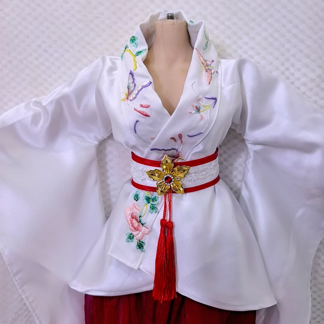 Embroidered Hanfu Dress for Mini Dolls