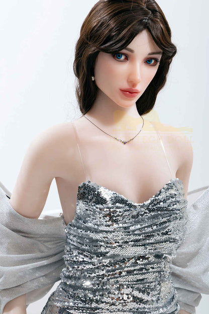 162cm/5ft4 A-cup Silicone Head Sex Doll – Gina