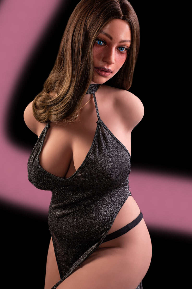 ClimaxDoll Pro TPE 874 Torso + Harriet Silicone Head Black image 2