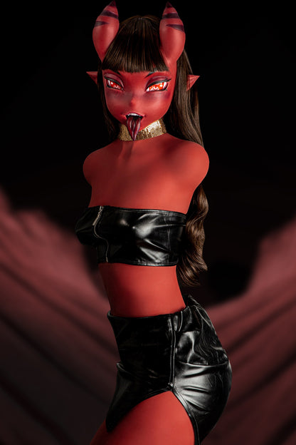 ClimaxDoll Pro TPE 877 Torso + Meru Silicone Head Red image 6