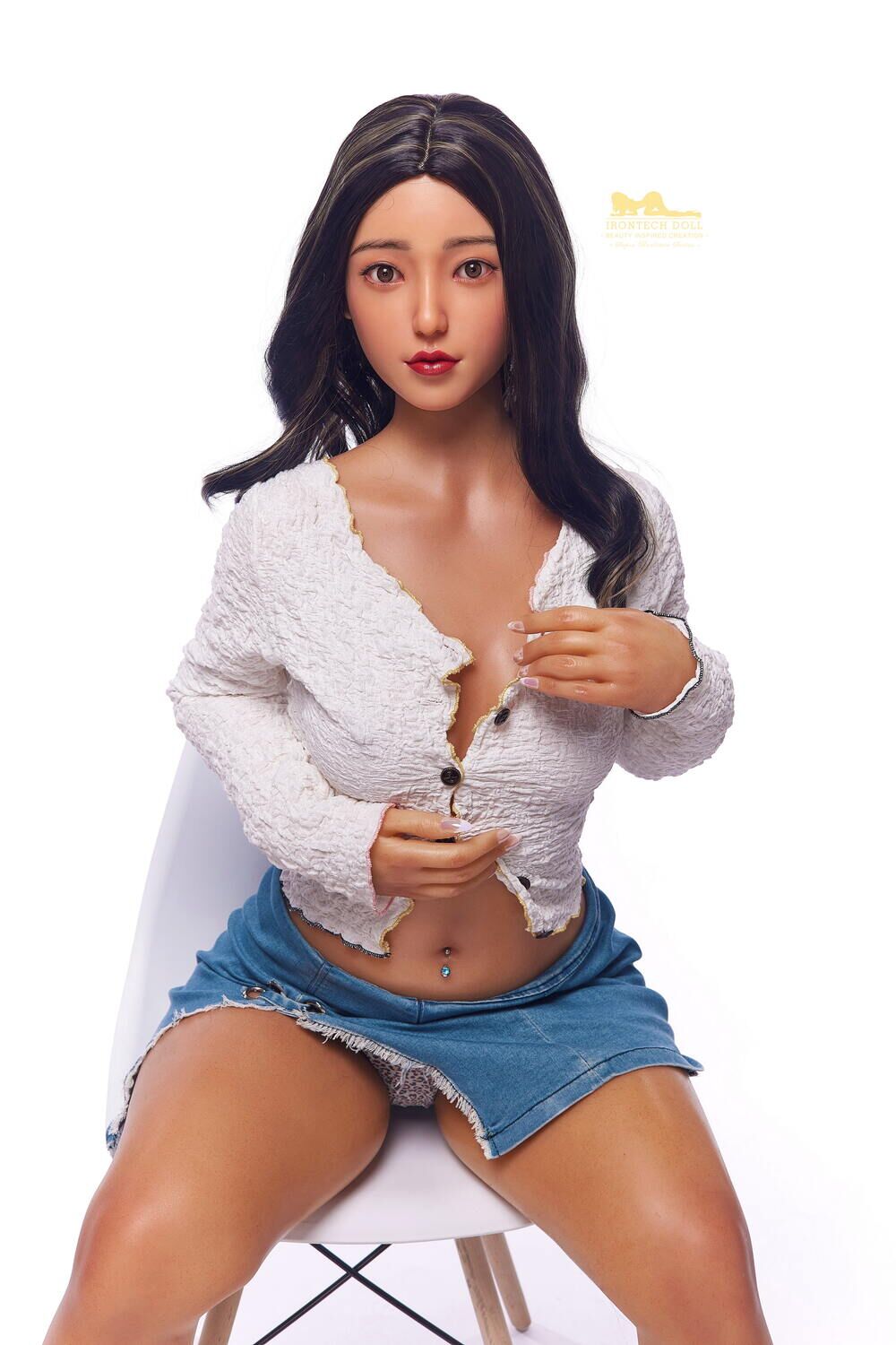 152cm/4ft12 A-cup Silicone Sex Doll – Mandel