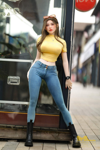 159cm/5ft3 G-cup Silicone Head Sex Doll – Eileen