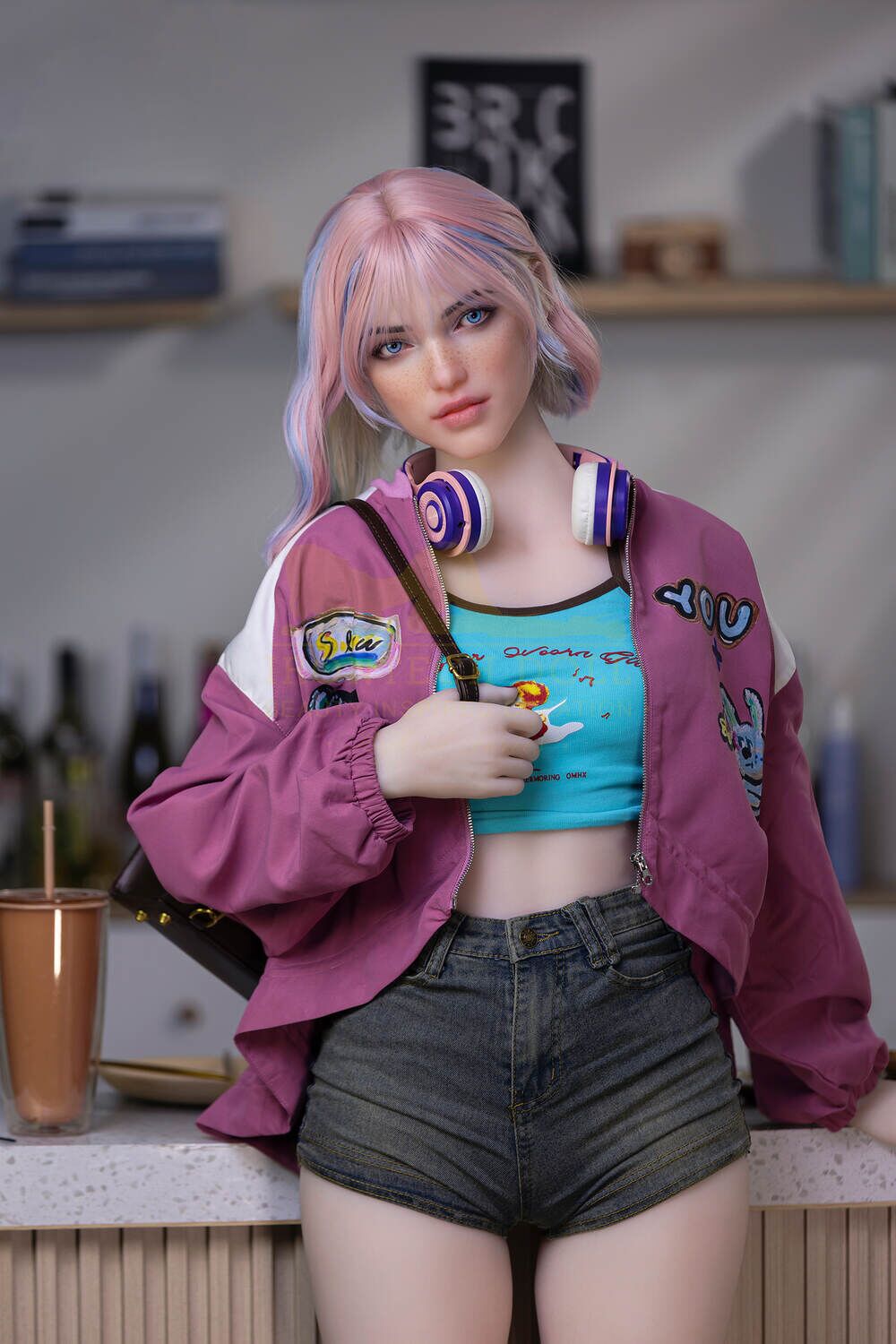 162cm/5ft4 A-cup Silicone Head Sex Doll – Heidi